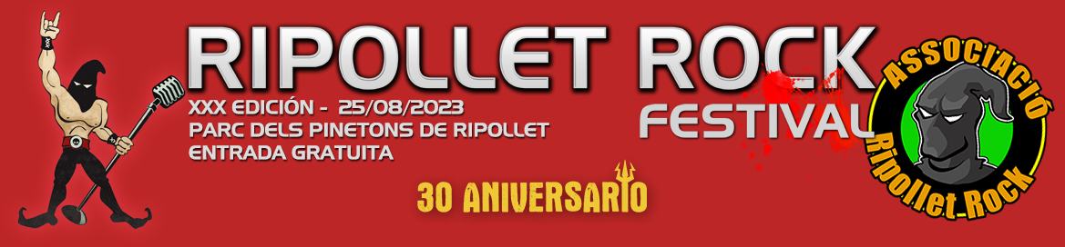 Ripollet Rock Festival 2023 – Actualizamos bandas para su 30 Aniversario