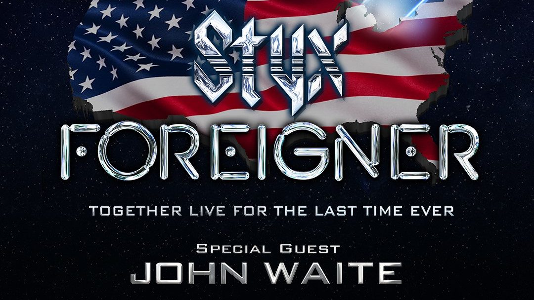 FOREIGNER + STYX + JOHN WAITE – LP de sus clásicos edición limitada en la gira que están realizando