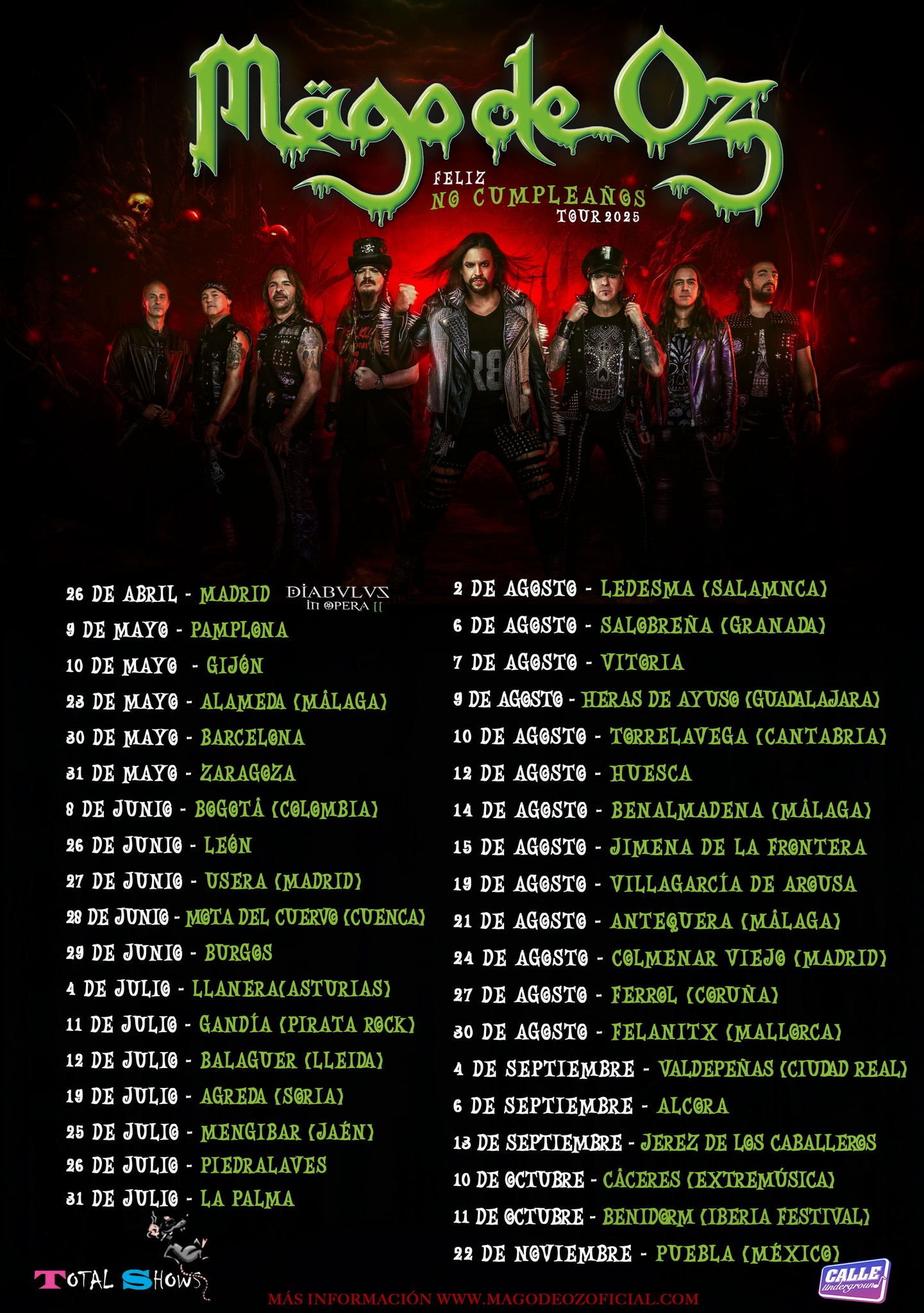 1 MAGO DE OZ conciertos 2025 añadidos 2