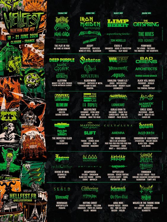 El Hellfest 2026  ya tiene a sus cabezas de cartel