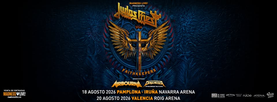 JUDAS PRIEST + AIRBOURNE + UDO DIRKSCHNEIDER – Pocos días para los conciertos. Confirmados horarios