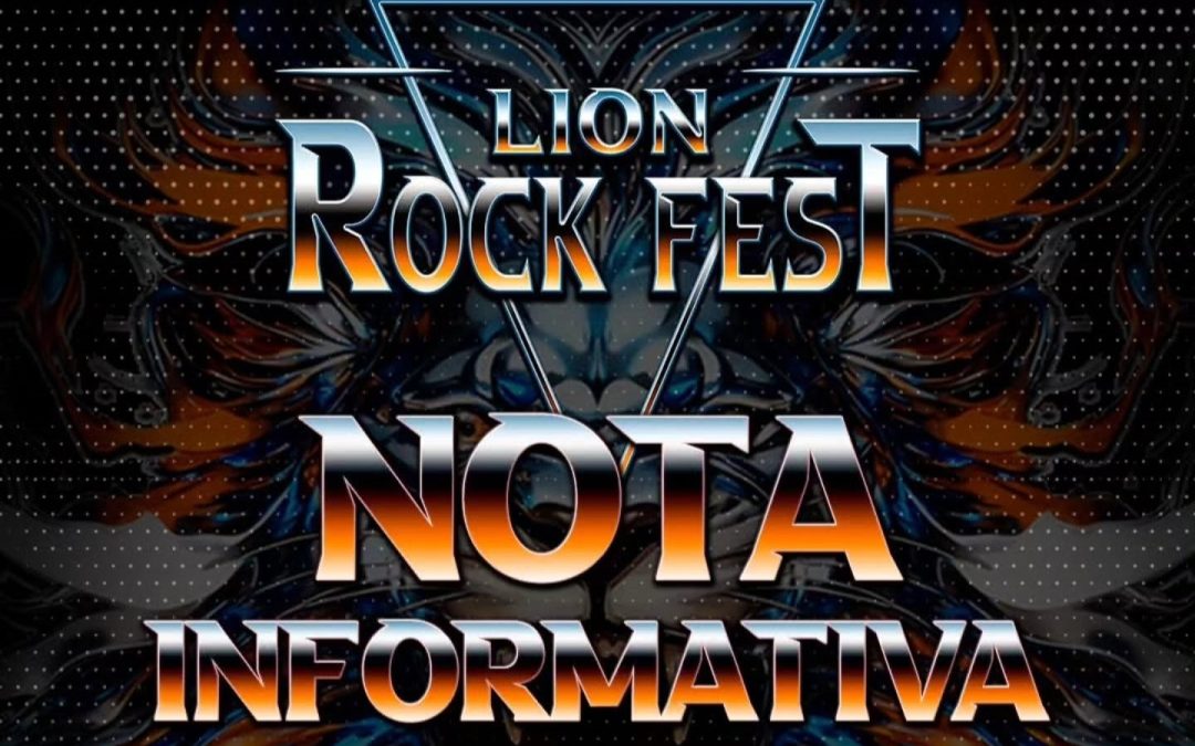 LION ROCK – ART NATION no podrá actuar. Nota informativa. Ya hay sustituto.